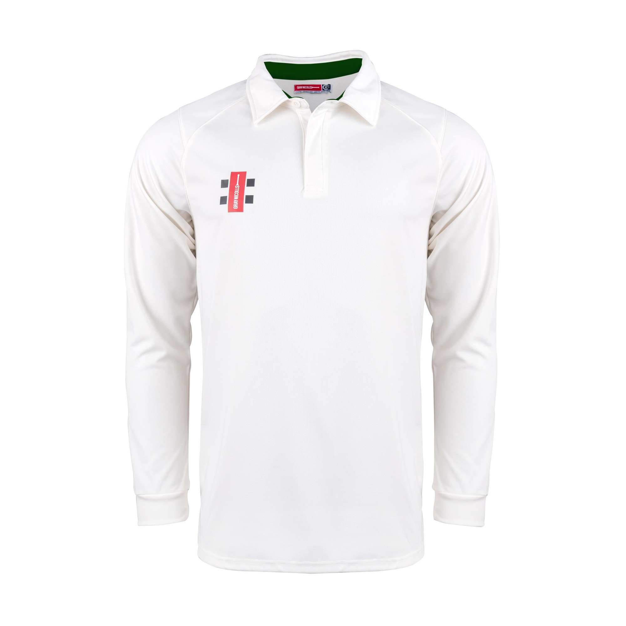 Gray-Nicolls Pro Performance V2 Long Sleeve Adult Shirt - Size: XL - Ivory/Green - image 4