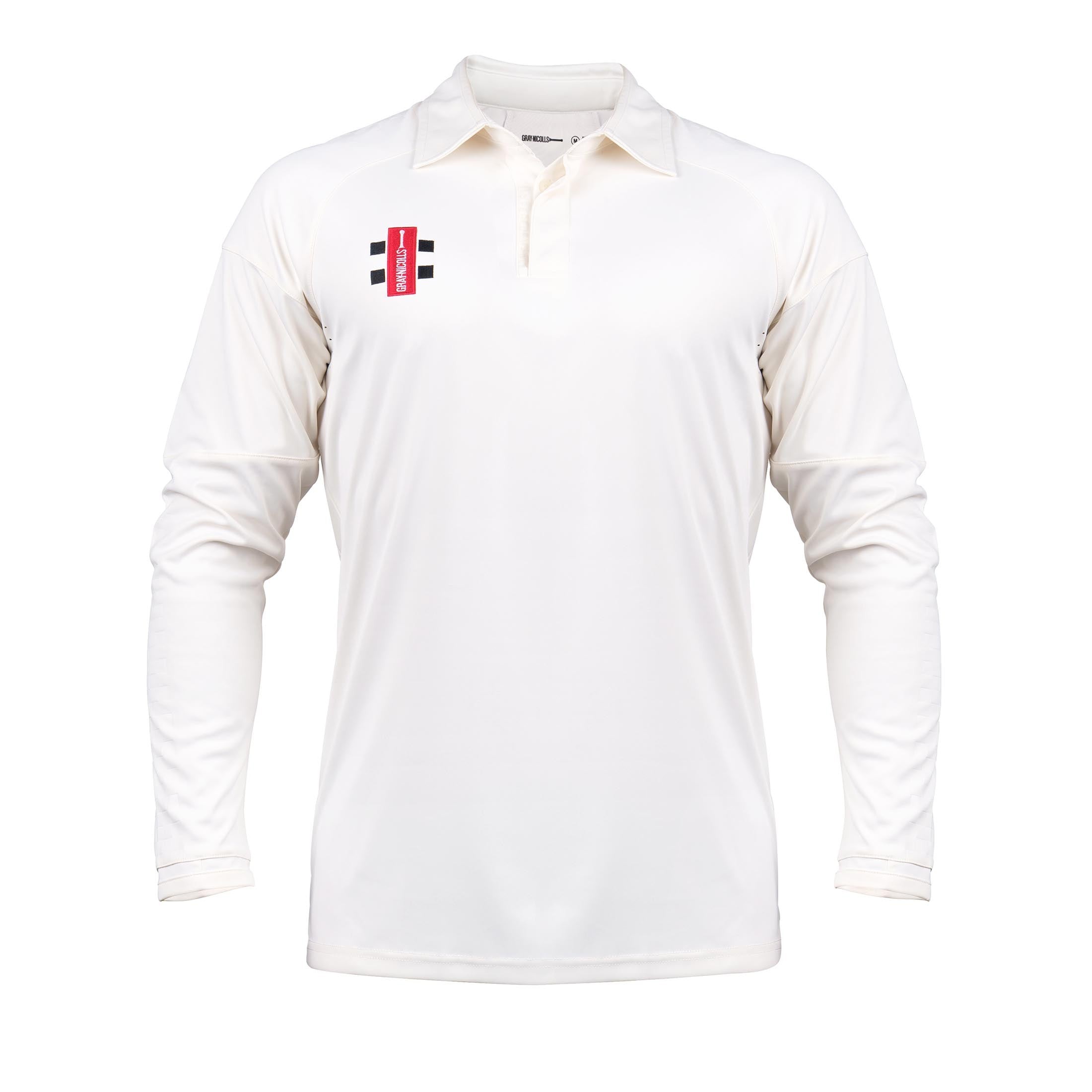 Gray-Nicolls Pro Performance V3 Long Sleeve Shirt - Size: 3XL - Ivory/Navy - image 2