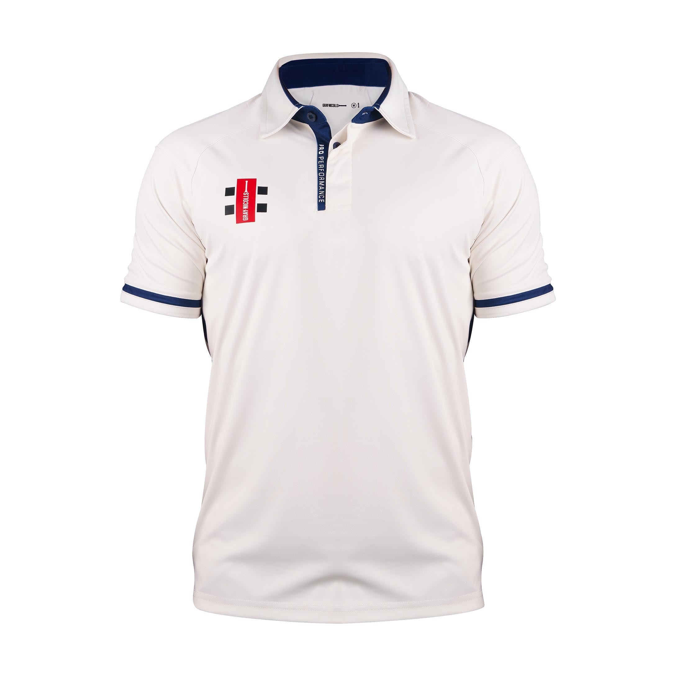 Gray-Nicolls Pro Performance V3 Short Sleeve Shirt - Size: XL - Ivory/Green - image 2