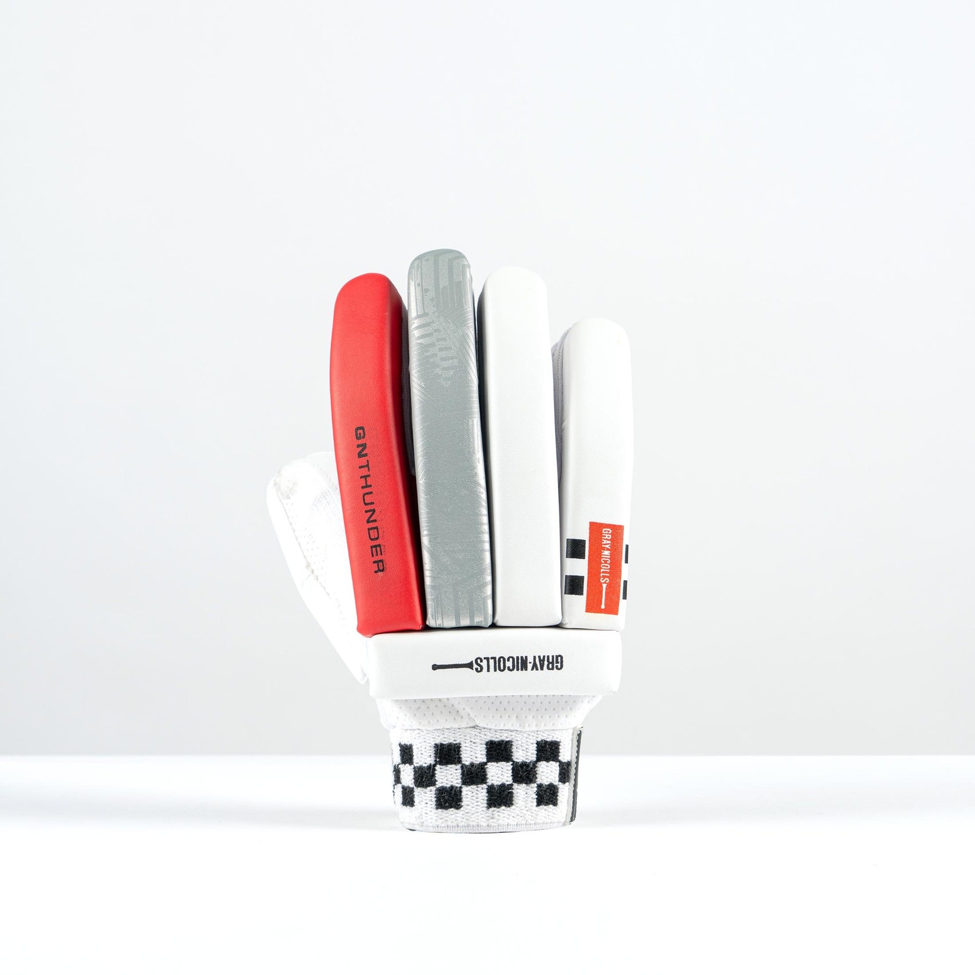Gray-Nicolls Thunder Junior Batting Gloves - Size: LH - Age 11-12 - White - image 2