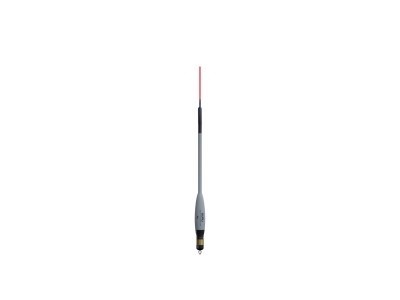 Guru Loaded Waggler in 10g features a sleek white body, a bright red tip, and a black rubber grip, designed for precision fishing.