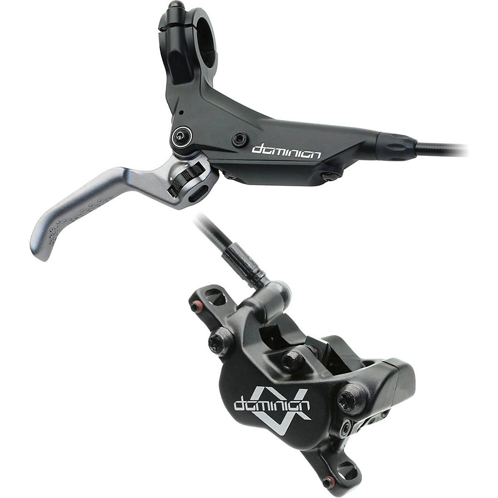 Hayes Hayes Dominion A4 Disc Brake and Lever - Rear  Hydraulic  Post Mount  Stealth Black/Gray