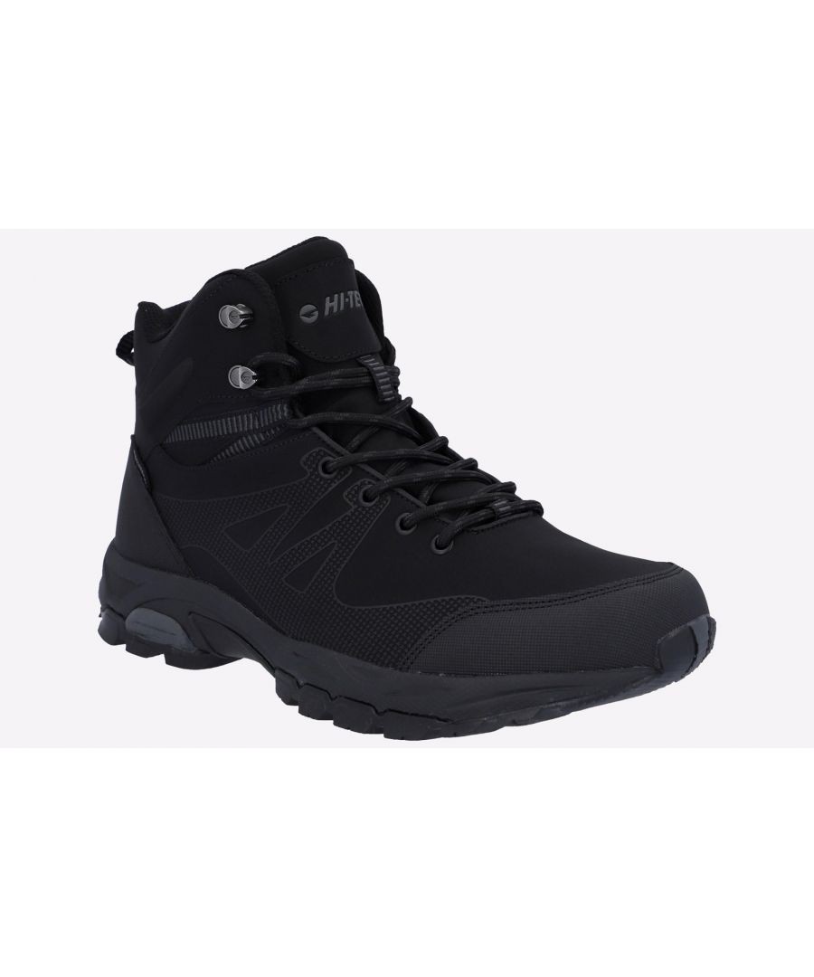 Hi-Tec Jackdaw Mid WP Polyester Men's Black/Carbon Grey Hiking Boots - image 2