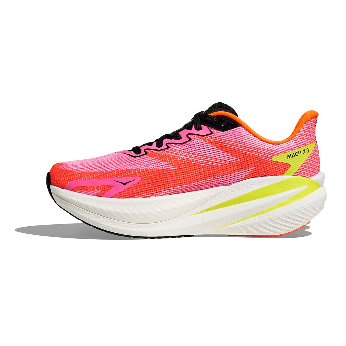 Hoka Mach X 3 Womens | Neon Rose / Neon Tangerine - Pink / Standard / 7.5 - image 2