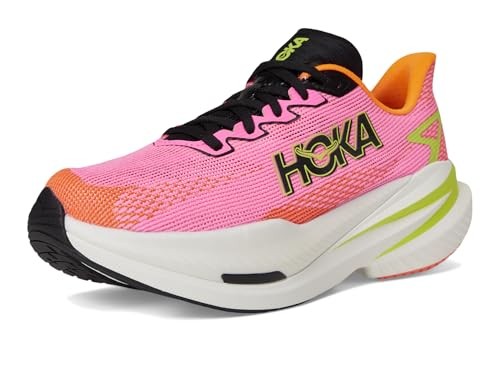 Hoka Mach X 3 Womens | Neon Rose / Neon Tangerine - Pink / Standard / 8 - image 2