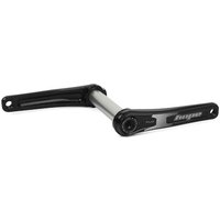 Black and silver Hope EVO No Spider 165mm crankset with sleek arms and logo detailing.