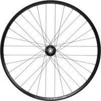 Black Hope Fortus 30SC Pro 5 6 Bolt 27.5" rear wheel with silver hub and thin spokes.