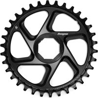 Black Hope R22 e-Bike chainring, 34 teeth, Brose/Specialized direct mount, sleek design with logo.