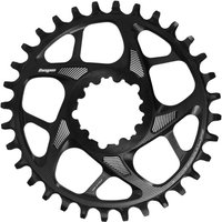 Black Hope R22 Spiderless SR3 chainring, 32T, with 3 bolt direct mount, featuring a sleek, lightweight design and cutouts.