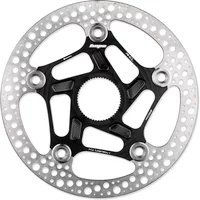 Black Hope RX Centre Lock Disc Rotor 160mm with silver perforated edge and five-spoke design.