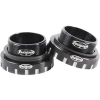 Black Hope Standard BB30 bottom bracket with threaded cups and logo, featuring a sleek, durable design.