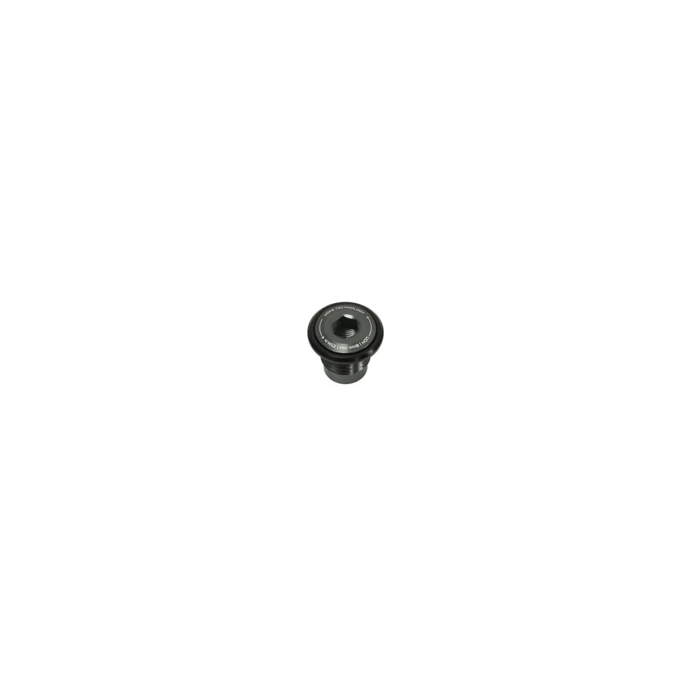 Black metal UDH mech hanger bolt with a smooth finish and a central hexagonal socket, designed for durability and compatibility with Hope products.