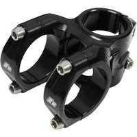 Black Hope Trail Stem, 40mm length, 31.8mm clamp, sleek design with silver bolts and angular contours.