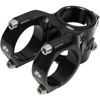Black Hope Trail Stem, 40mm length, 35mm clamp, sleek design with silver bolts and angular contours.