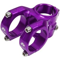 Purple Hope Trail Stem, 50mm length, 35mm clamp diameter, with silver bolts and a sleek, angular design.