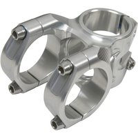Silver Hope Trail Stem, 40mm length, 35mm clamp diameter, sleek design with polished finish and four bolt faceplate.