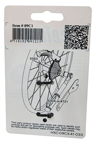 IceToolz Cassette Lockring Tool with Pin, featuring a sturdy black plastic design, detailed instructions on the back, and a QR code for additional information.