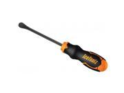 Black and orange IceToolz DH Tyre Lever with a long, slender metal tip and a textured grip handle designed for easy tire removal.