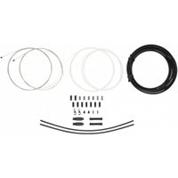 Jagwire Elite Sealed Shift Kit 2x with black housing, white liners, cables, and small metal fittings.