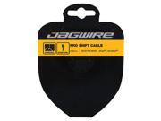 Jagwire Pro Polished Slick Stainless Shift Cable in a black packaging with yellow accents, featuring specifications for SRAM/Shimano, measuring 1.1x2300mm.