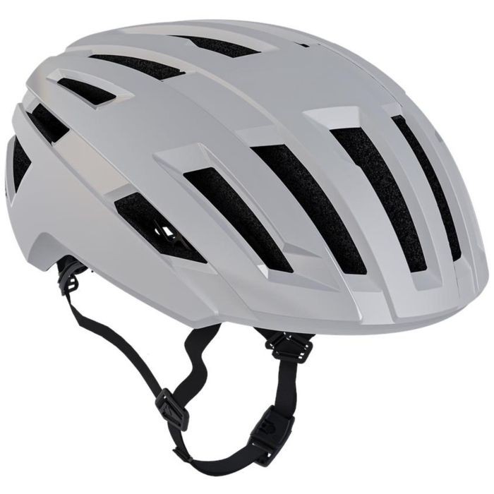 White Leatt Endurance 5.0 MTB helmet in size M (55-59cm) featuring a sleek design, multiple ventilation slots, and an adjustable chin strap for a secure fit.