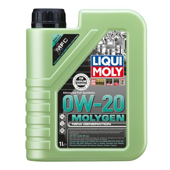 Liqui Moly LIQUI MOLY 21356 Engine Oil Molygen New Generation 0W-20 Capacity: 1l, Full Synthetic Oil