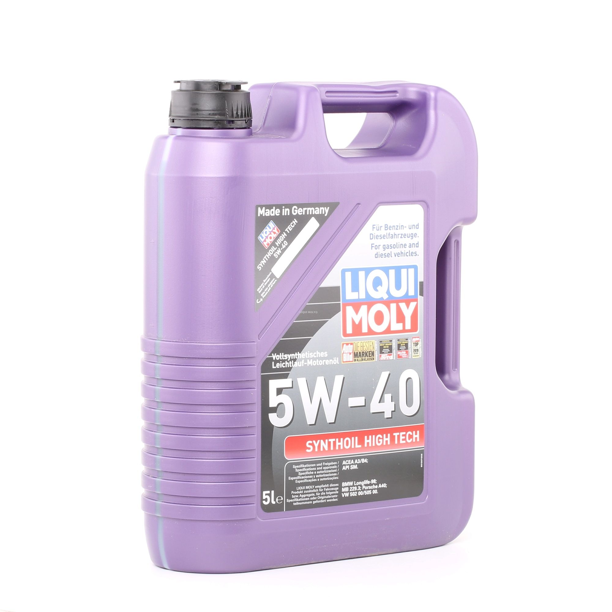 Liqui Moly LIQUI MOLY 1856 Engine Oil 5W-40, Capacity: 5l, Synthetic Oil