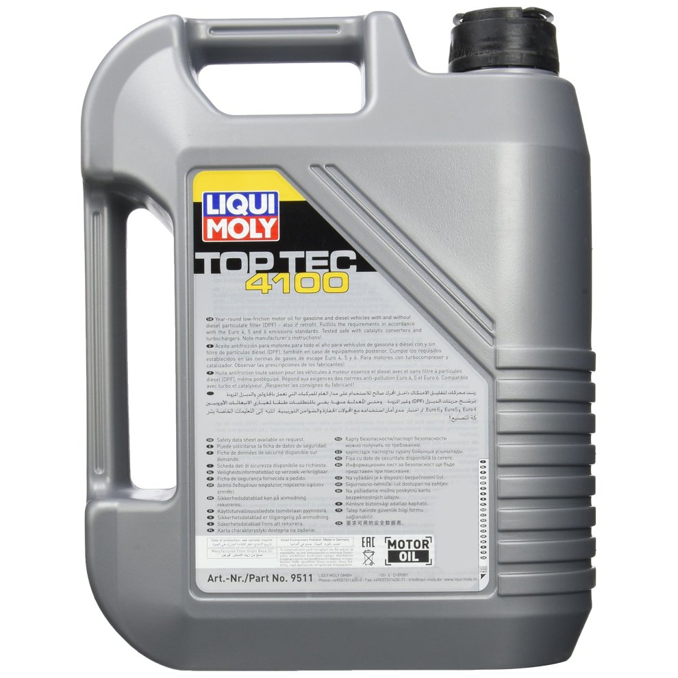 Liqui Moly Top Tec 4100 5W40 Synthetic Technology Engine Oil - 5 Litre - image 2