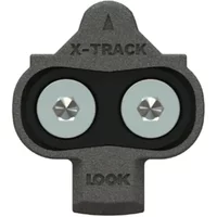Black and gray Look X-Track MTB cleat with two silver screws and embossed branding.