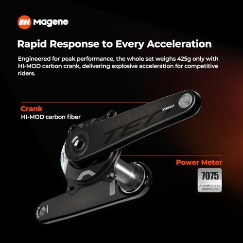 Magene TEO P515 Carbon Power Meter Crank Set - 160mm - image 2