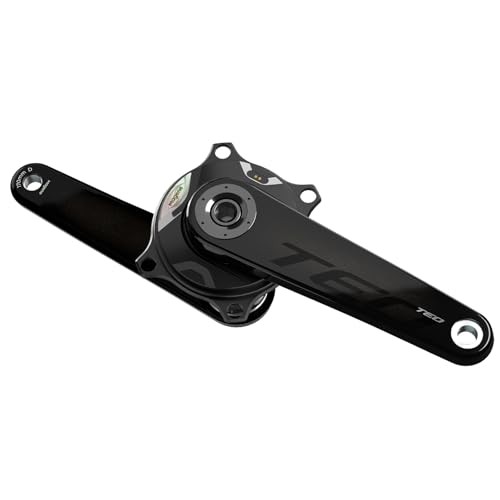 Magene TEO P515 Carbon Power Meter Crank Set in sleek black, featuring a carbon fiber design, 160mm length, and integrated power measurement technology.