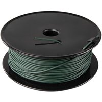 Black spool of green boundary wire for Makita RM350D robotic lawnmower, 50 meters long.