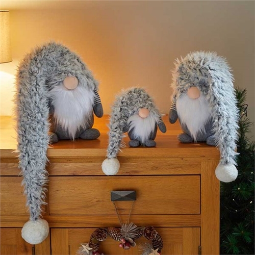 Marco Paul Grey Super Furry Winter Wilfred Gonk 40cm - image 3