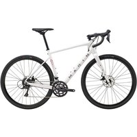 White Marin Gestalt 1 gravel bike with drop handlebars, black saddle, disc brakes, and black tires.