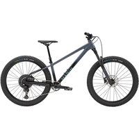 Gray Marin San Quentin 2 27.5" hardtail mountain bike with thick tires, front suspension, and flat handlebars.