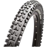 Black Maxxis Minion DHF 29" MTB tyre with aggressive tread pattern and white sidewall branding.