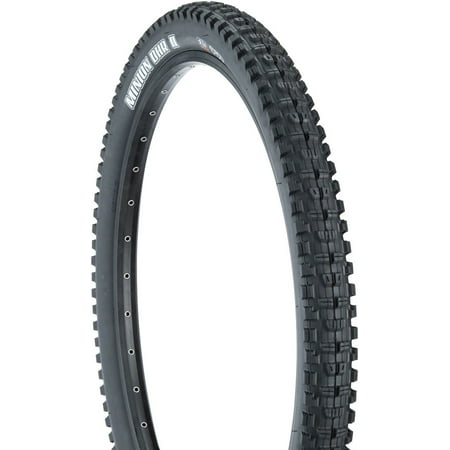 Black Maxxis Minion DHR II tyre, 29 inches in diameter and 2.4 inches wide, featuring a folding design, 60TPI, 3C MaxxGrip compound, and EXO+ TR technology.