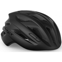 Black MET Idolo bike helmet with aerodynamic vents and sleek matte finish.