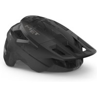 "Black MET Shelter Youth Cycling Helmet with aerodynamic vents and sleek matte finish"