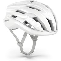 White MET Trenta Mips road cycling helmet with aerodynamic vents and adjustable straps, limited edition design.