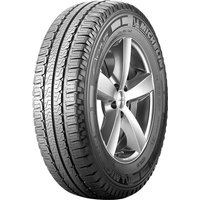 Michelin Agilis Camping tire, 225/75 R16CP, black tread with sidewall branding, radial grooves, and robust design.