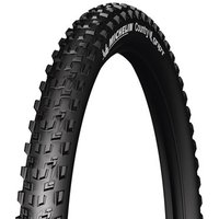 Michelin Country Grip-R 26" MTB tyre with rugged black tread pattern and white sidewall branding.