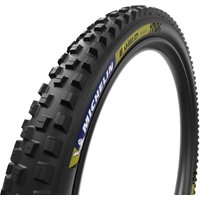 Black Michelin E-Wild Racing Line rear tyre, 29" x 2.60", with knobby tread and yellow sidewall branding.
