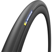 Black Michelin Power Cup TLR Tyre, 700 x 32, sleek design with subtle tread and Michelin logo on the sidewall.