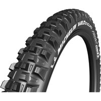 Black Michelin Wild Enduro Gum-X front MTB tyre, 27.5x2.4 inch, with aggressive tread pattern and white sidewall text.