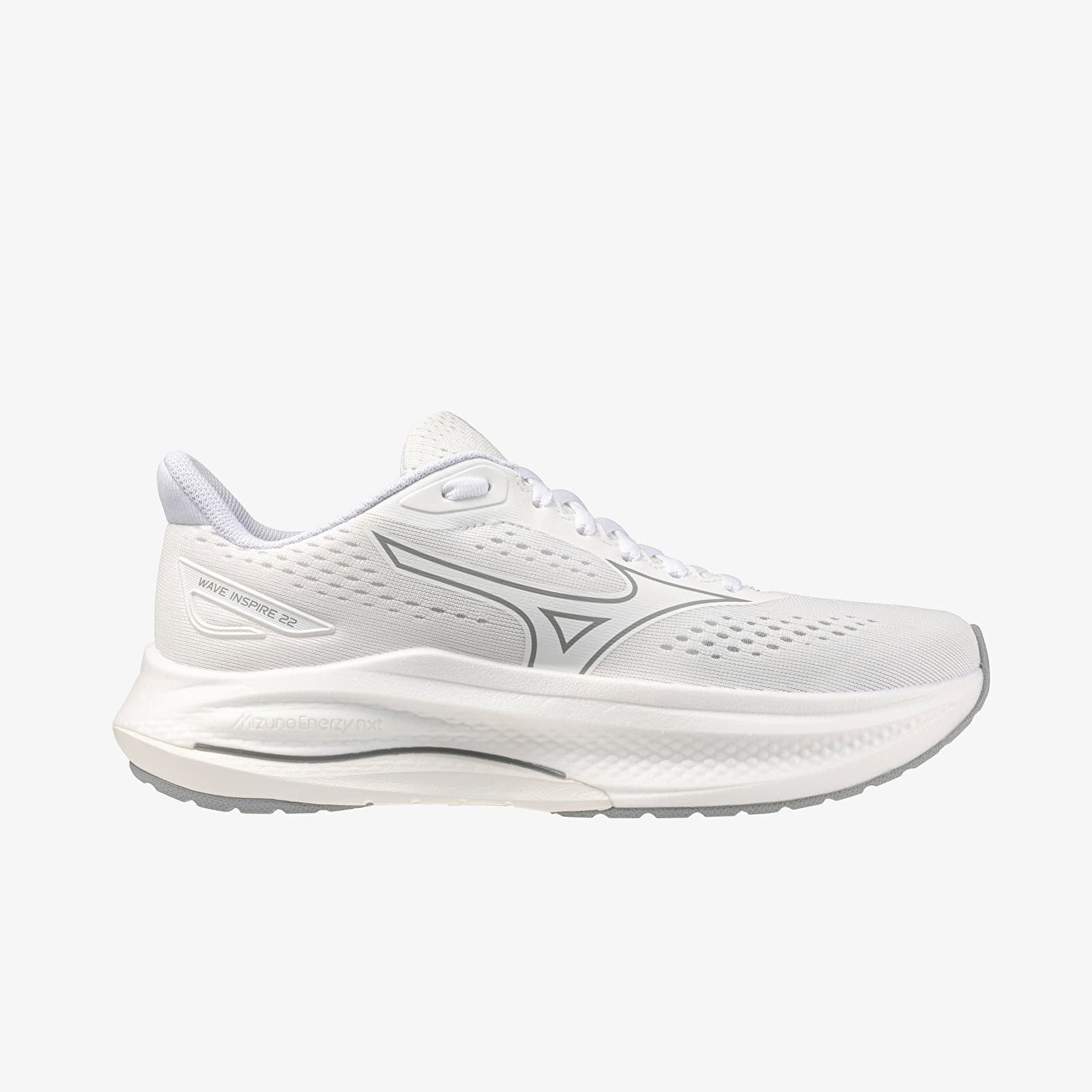 Mizuno Wave Inspire 22 Womens | White/white/harbor Mist - White / 7 / Standard - image 5