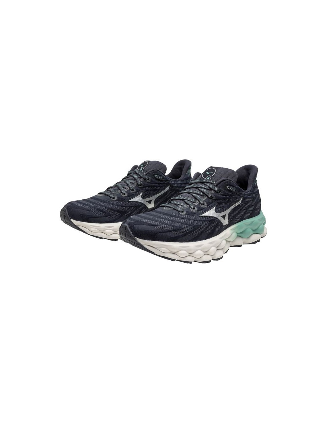 Mizuno Wave Sky 8 Womens | India Ink/neo Silver/dusty Jad - Black / Standard / 7 - image 4