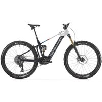 Mondraker Crafty Carbon RR SL mountain bike, black frame, full suspension, large wheels, sleek design.