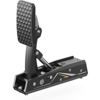 Black Moza Racing CRP2 Clutch Pedal with hexagonal grip pattern and angular base design.