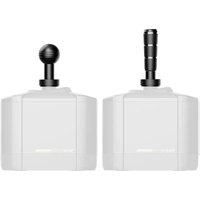 MOZA Racing RS079 shifter add-on with black gear knob and sleek white base, designed for racing simulation setups.
